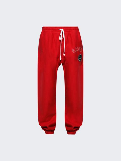 Graphic Sweatpants Red