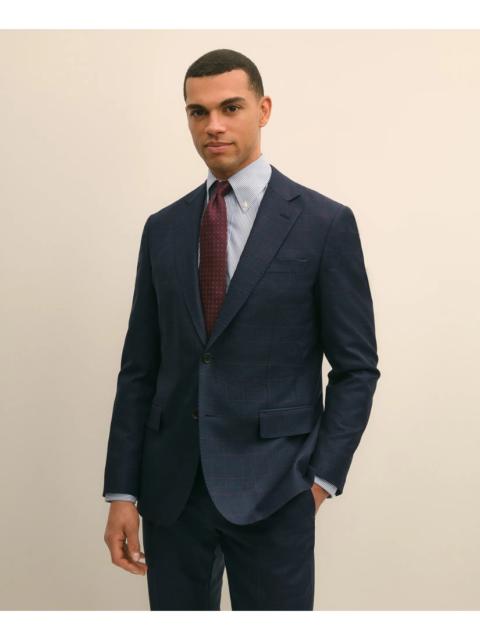 Brooks Brothers Brooks Brothers Explorer Collection Slim Fit Wool Overcheck Suit Jacket
