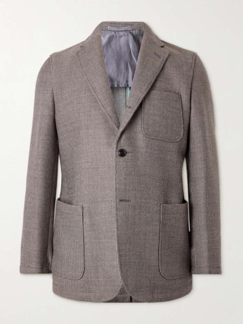 Checked Wool Suit Jacket