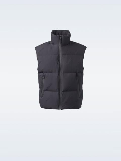 MACKAGE LARRY-CITYMG Jacquard logo pattern down vest