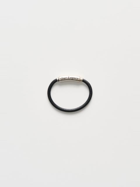 Our Legacy Udon Bracelet Black Leather