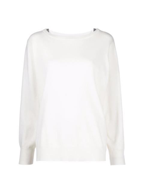 round-neck cashmere jumper