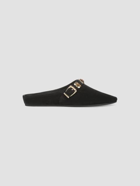 VERONICA BEARD Women's Narcisa Suede Mule Clogs - Black