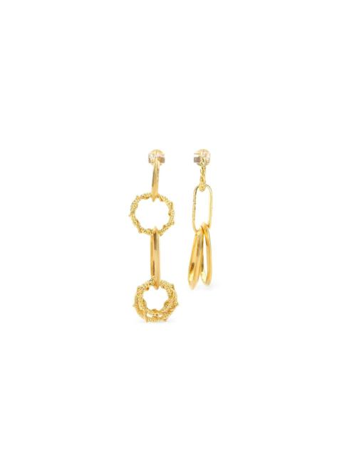 DSQUARED2 textured-circle drop earrings