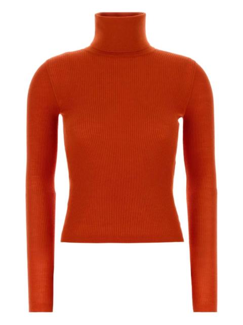 ribbed roll-neck sweater