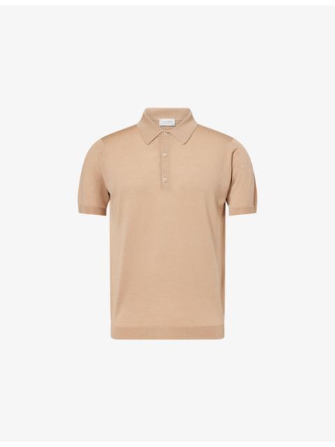 JOHN SMEDLEY Macloud Short-Sleeve Merino-Wool Polo Jumper