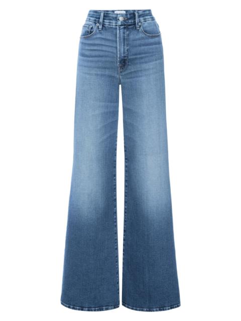 GOOD AMERICAN Women's Soft Tech Good Palazzo Jeans - Indigo