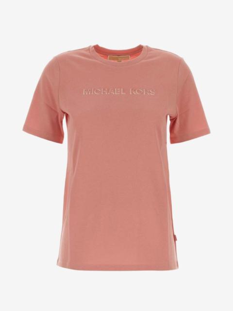 MICHAEL KORS logo-embossed cotton T-shirt