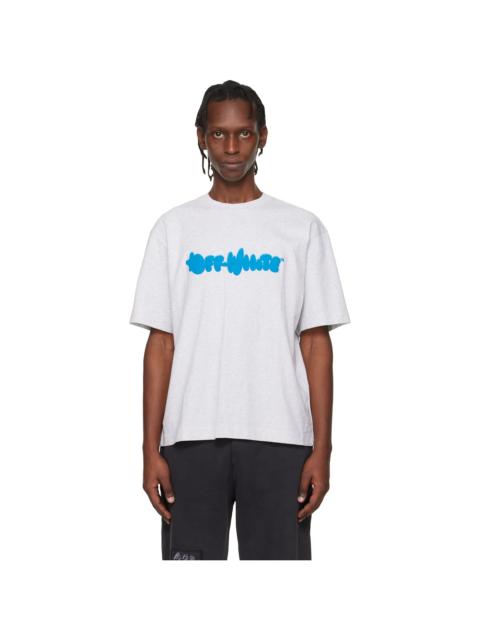 Off-White Gray Puffy Type Skate T-shirt