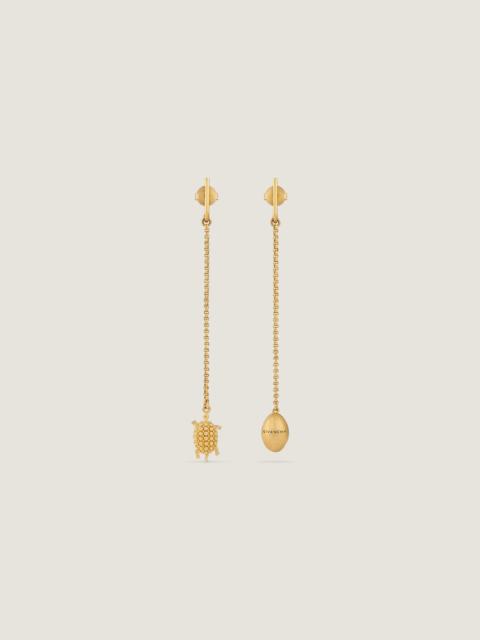 Givenchy LUCKY CHARMS ASYMMETRIC EARRINGS IN METAL