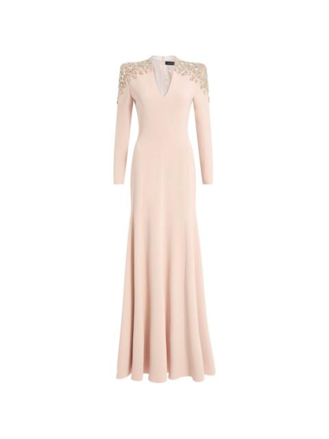 JENNY PACKHAM Nila beaded V-neck maxi dress