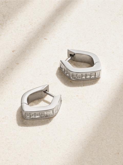 ANITA KO Georgie 18-karat White Gold Diamond Hoop Earrings