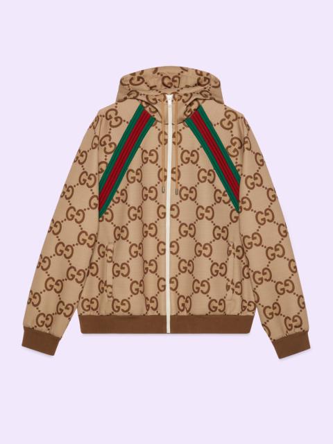 GUCCI Jumbo GG zip jacket with Web