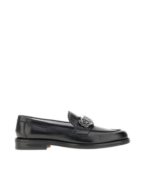 'GOTHIC DSQUARED2' LEATHER LOAFERS