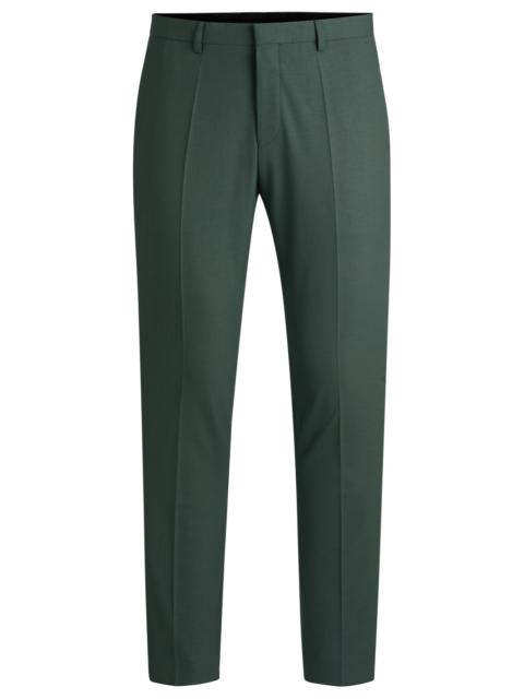 HUGO EXTRA-SLIM-FIT TROUSERS IN WOOL STRETCH POPLIN