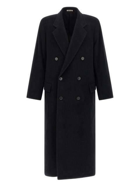 AURALEE Chesterfield double-breasted coat