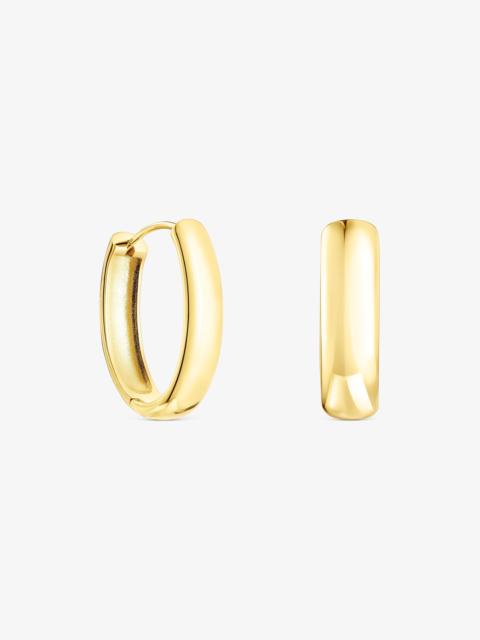 TOUS Oval 18K gold vermeil TOUS Basics Earrings