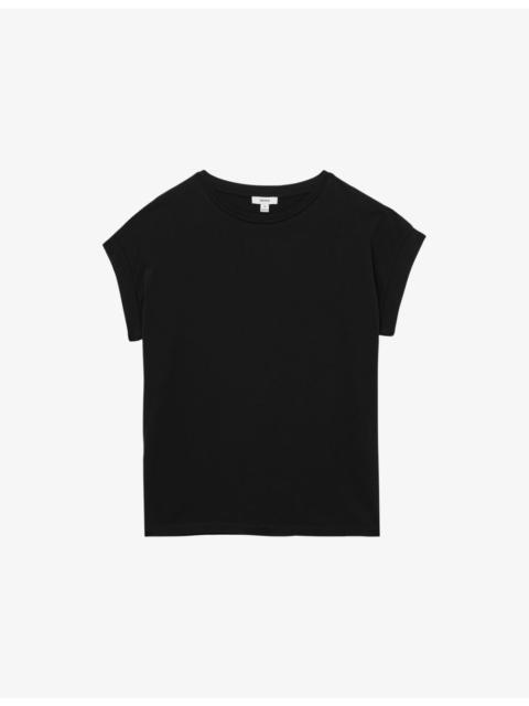 REISS Tommie Crew-Neck Relaxed-Fit Brushed-Cotton T-Shirt