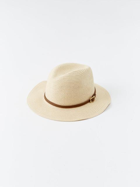 MELISSA ODABASH FEDORA CREAM/TAN HAT
