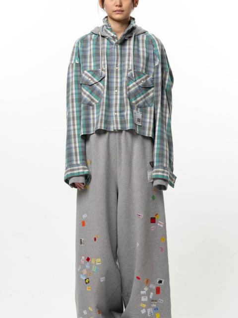 Maison MIHARAYASUHIRO Hoodie Combine Checkered Shirt