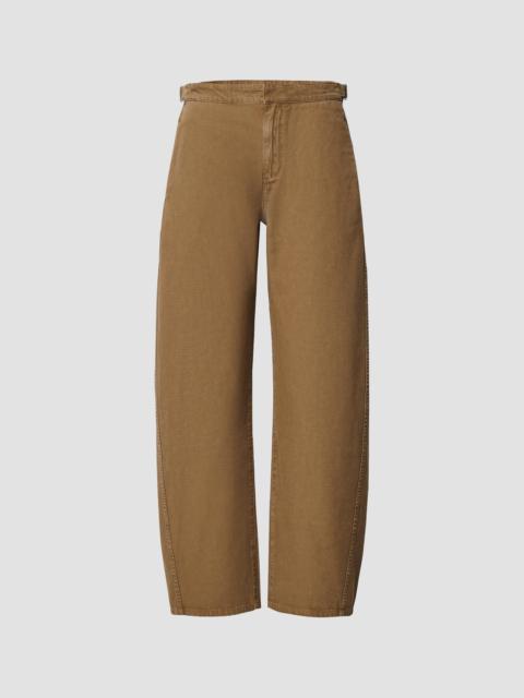 rag & bone Women's Vito Cotton Canvas Barrel-Leg Pants - Gold