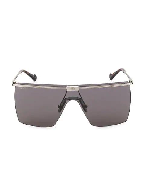 GUCCI Web 99MM Shield Sunglasses