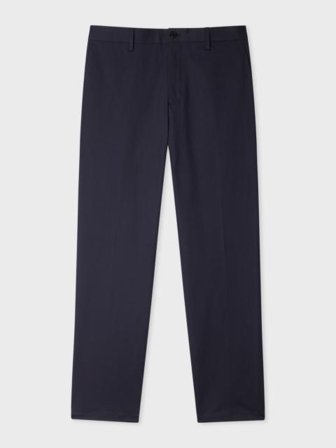 Paul Smith Navy Stretch-Cotton Twill Chinos