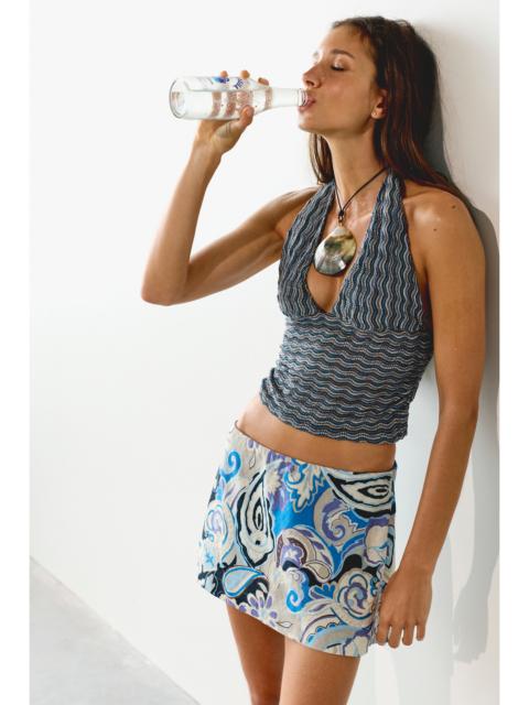FREE PEOPLE My Little Micro Mini Printed Skort
