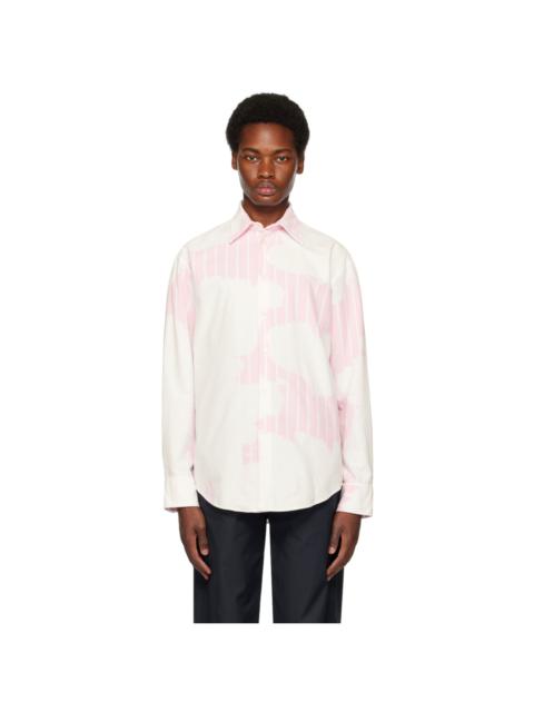 MSGM Pink Striped Shirt