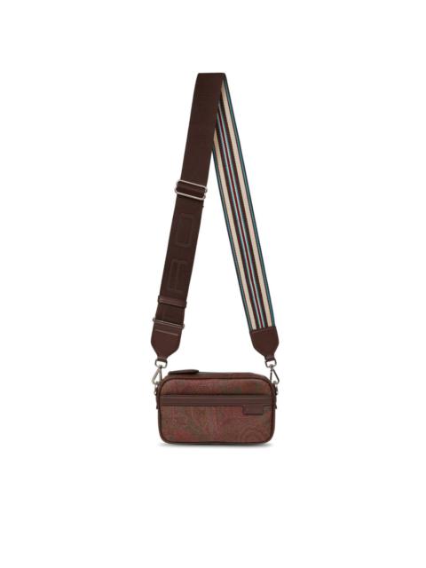 mini paisley-print leather crossbody bag