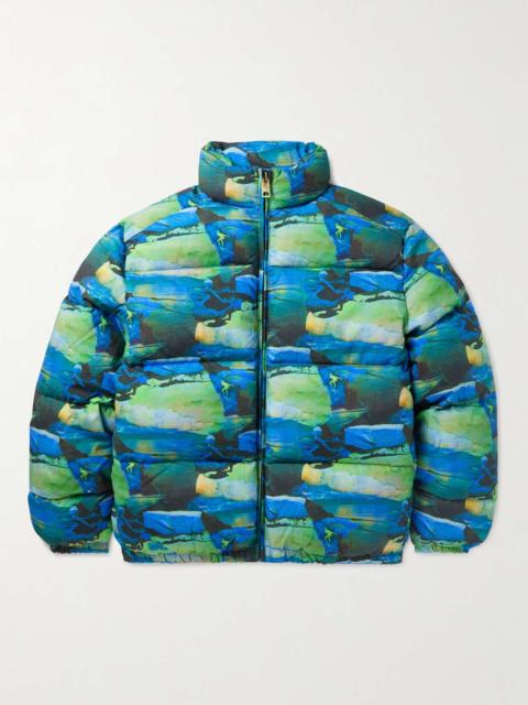 ERL Puffer Quilted Printed Cotton-Canvas Jacket