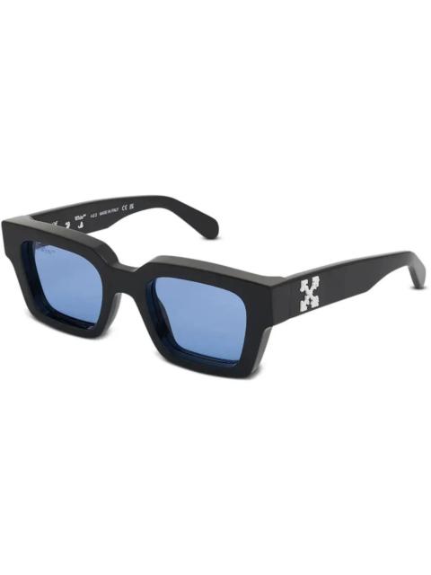 Off-White OFF-WHITE Virgil Rectangle Sunglasses Black/Blue (OERI008C99PLA0021045-FR)