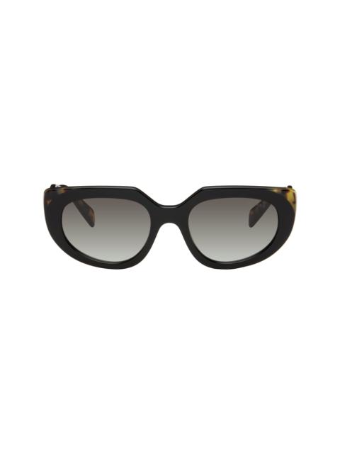 Prada Black & Beige 'Prada Logo' Sunglasses