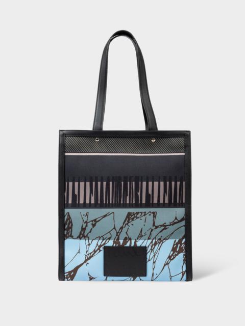 Paul Smith 'Assembled Stripe' Printed Tote Bag