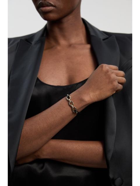 KAREN MILLEN Chain Link Leather Bracelet