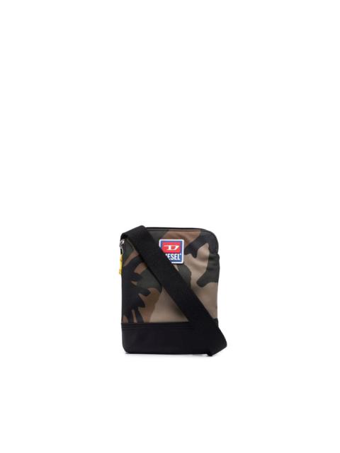 Diesel camouflage-print crossbody bag