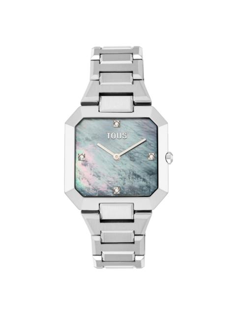 TOUS Analog watch with steel bracelet and mother-of-pearl face Karat