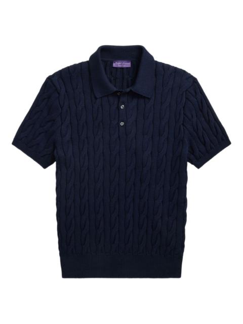 Ralph Lauren cable-knit polo shirt