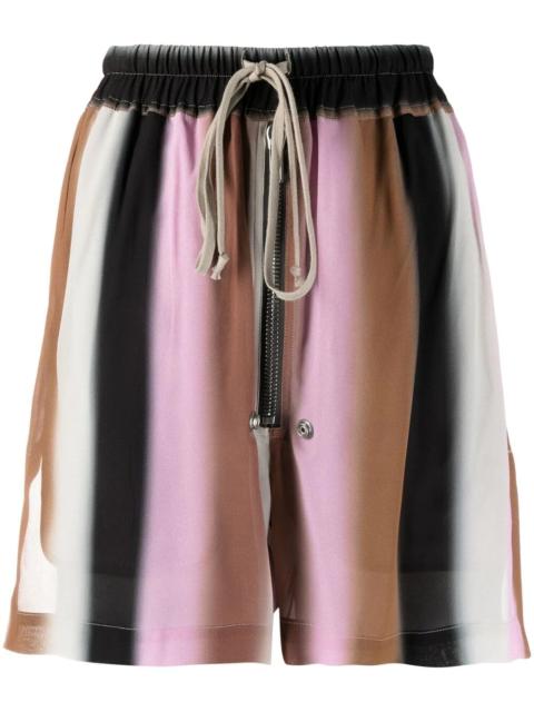 Rick Owens gradient stripe shorts