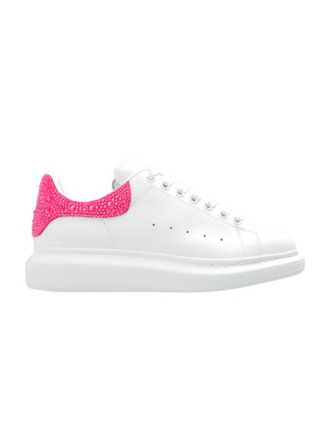 Alexander McQueen Wmns Oversized Sneaker 'White Halo Pink Crystal'