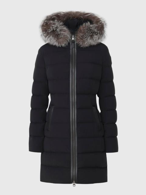 MACKAGE CALLA-XZ down coat with removable silverfox fur trim