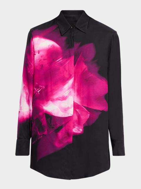 VERSACE JEANS COUTURE Long-Sleeve Floral Shirt
