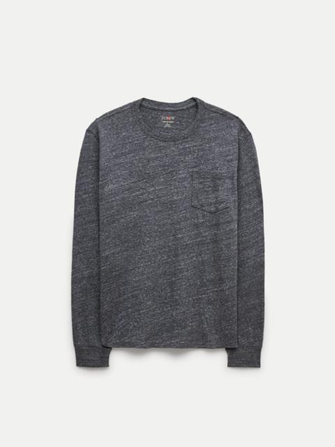 J.CREW Long-sleeve vintage-wash cotton pocket T-shirt