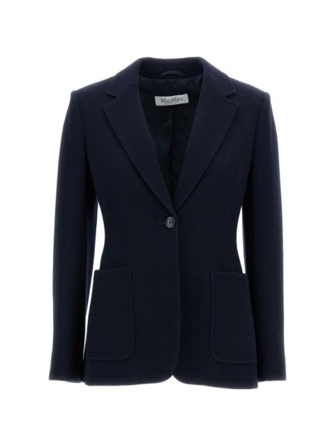 Max Mara patch-pocket button blazer
