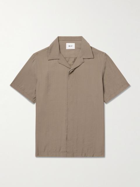 NN07 Hank 5971 Camp-Collar Modal-Blend Seersucker Shirt