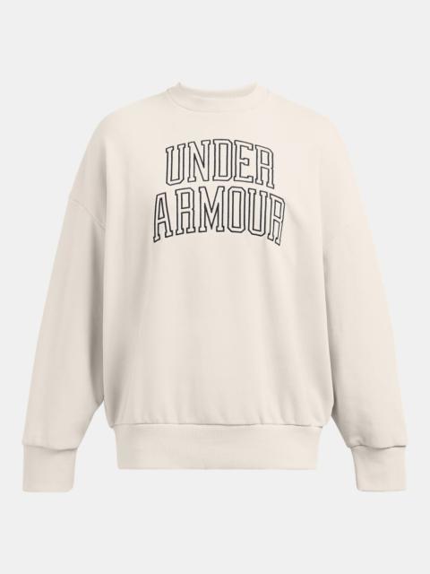 Under Armour Women's UA Icon Heavyweight Terry Oversized Crew