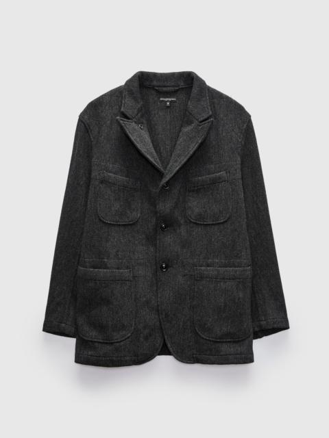 Engineered Garments Bedford Jacket in Charcoal Wool Poly Heavy Tweed