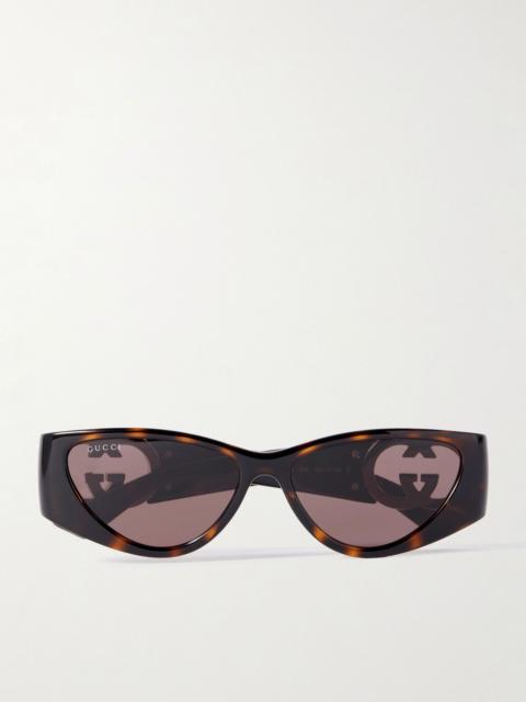Cat-eye tortoiseshell acetate sunglasses Tortoiseshell