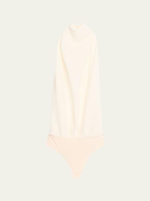 RONNY KOBO Bethe Draped Bodysuit