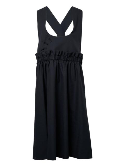 Noir Kei Ninomiya Tropical Pinafore ruffled dress